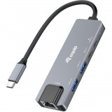 Equip 133496 dokkoló állomás és port replikátor Vezetékes USB 3.2 Gen 1 (3.1 Gen 1) Type-C Szürke (133496)