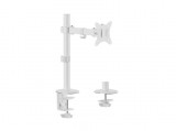 EQuip 17"-32" Articulating Monitor Desk Mount Bracket White 650166