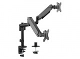 EQuip 17"-32" Dual Monitor Desk Mount Bracket Black 650133