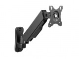 EQuip 17"-32" Single Monitor Wall-Mounted Bracket Black 650136