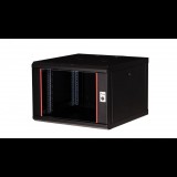 Equip 19" előre szerelt fali rack szekrény 7U 600x600mm fekete (EPM-07-6060-B-CBAA) (EPM-07-6060-B-CBAA)