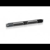 Equip 235316 Cat5e patch panel 16 port 1U fekete (235316)