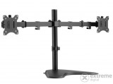 Equip 650123 dönthető asztali monitor konzol, 17"-32", 2 monitor, fekete