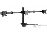 Equip 650125 dönthető asztali monitor konzol, 17"-27", 3 monitor, fekete