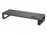 EQuip Desktop Monitor Stand with USB Black 650881