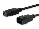 EQuip High Quality Power Cord C13 to C14 cable 3m Black 112101