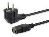 EQuip High Quality Power Cord C13 to Schuko 1,8m Black 112120