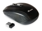 EQuip Optical Wireless 4-Button Travel Mouse Black 245104