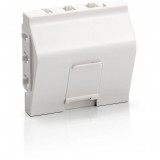 Equip Unterputzdose Einsatz French 1 Keystone 45x45 RAL9010 Polybeutel (761311)