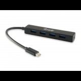Equip USB 3.0 Hub 4port fekete (128954) (Equip 128954)