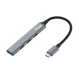 Equip USB-A Hub 4port szürke (128961) (equip128961) - USB Elosztó
