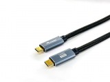 EQuip USB-C 3.2 Gen2 to USB-C 100W cable 2m Black 128357