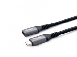 EQuip USB-C 3.2 Gen2 to USB-C Extension cable 0,5m Black 128370