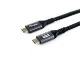 EQuip USB-C 4 Gen3 to USB-C 100W cable 1,2m Black 128382
