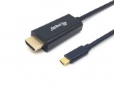 EQuip USB-C to HDMI 4K/30Hz cable 2m Black 133412
