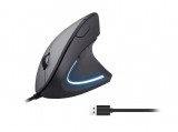 EQuip Vertical Ergonomic Wired Mouse Black 245118