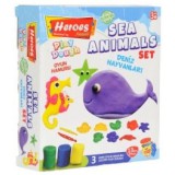 ER Toys Play-Dough: Heroes Tengeri állatok gyurma szett 13db-os (ERN-591) (ERN-591) - Gyurmák, slime