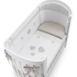 Erbesi Ariel babaágy - fehér-homokszín