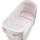 Erbesi Ariel babaágy - fehér-rózsaszín