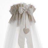 Erbesi Baldachin - fehér-homokszín