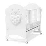 Erbesi Elite babaágy Swarovski kristályokkal - fehér