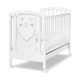 Erbesi Lulu babaágy Swarovski kristályokkal - fehér