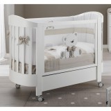 Erbesi Tato babaágy - fehér-rózsaszín