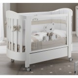 Erbesi Tato babaágy - fehér-szürke