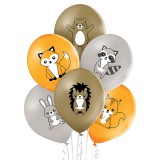 Erdei állatos party lufi 6db