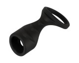 Erecto - 2in1 péniszgyűrű (fekete)