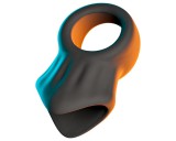 Erecto - péniszgyűrű herenyújtóval (fekete)