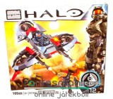 Eredeti, licencelt termék 169 elemes Halo Mega Bloks - Light Assault VTOL repülő +2db mozgatható minifigura felszereléssel építőjáték készlet 97102