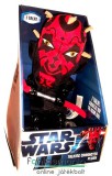 Eredeti, licencelt termék Star Wars figura - Darth Maul 20cm-es beszélő plüss figura karikatúra designnal, Új