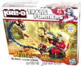 Eredeti, licencelt termék Transformers - Kre-O Windcharger minifigura vs Corhada építhető Predacon mecha mérgeskígyó figura szett - robot építőjáték A2235 Hasbro