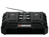 Eredeti Parkside PDSLG 20 A1 dupla akku gyorstöltő készülék X 20V team sorozat
