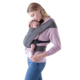 Ergobaby Embrace babahordozó, újszülött hordozó, puha kötött, szürke