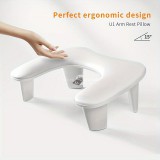 Ergonomikus körömdíszítő párna - Kényelmes kéz- és lábtámasz manikűrhöz, könnyen tisztítható szagmentes felülettel, ideális otthoni szalon használatra