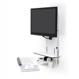 Ergotron 61-080-062 asztali TV konzol 61 cm (24") Fali Fehér