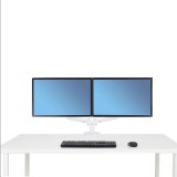 Ergotron LX Dual Side-by-Side Arm monitortartó asztali kar 27" fehér (45-491-216) (45-491-216) - Monitor állványok, fali konzolok
