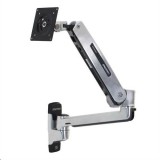 Ergotron LX Sit-Stand Wall Mount LCD Arm asztali TV konzol 106,7 cm (42") Fali Rozsdamentes acél