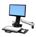 Ergotron Styleview Sit-Stand Combo Arm asztali TV konzol 61 cm (24") Fali Alumínium