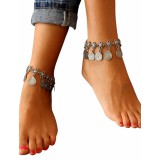 Érmés lábfej ékszer