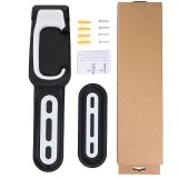 Erős kerékpár falra szerelhető akasztó - Helytakarékos hegyi kerékpár akasztó beltéri tároláshoz és kiállításhoz Fekete-fehér színű