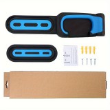 Erős kerékpár falra szerelhető akasztó - Helytakarékos hegyi kerékpár akasztó beltéri tároláshoz és kiállításhoz Kék fekete