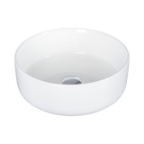 Eros SIMPLE 8 - PULTRA ültethető - Top Counter - porcelán mosdó - MATT FEHÉR - 36 x 36 x 13 cm