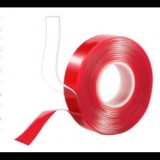 Escape6 Kétoldalas ragasztószalag, 19 mm × 5 m × 1 mm, átlátszó (DS-19CLR)