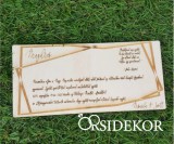 Esküvői meghívó fából