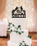 Esküvői tortadísz búvár – névre szóló