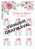 Esküvői ültetési rend - tervezési díj nélkül