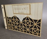 Esküvői vendégkönyv minimalista mintával